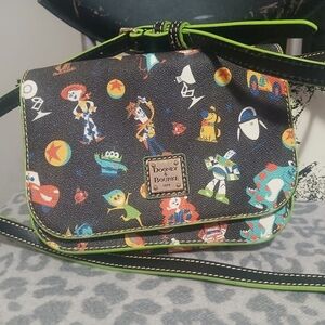 Dooney & Bourke Toy Story Themed Crossbody Bag with Green Accents